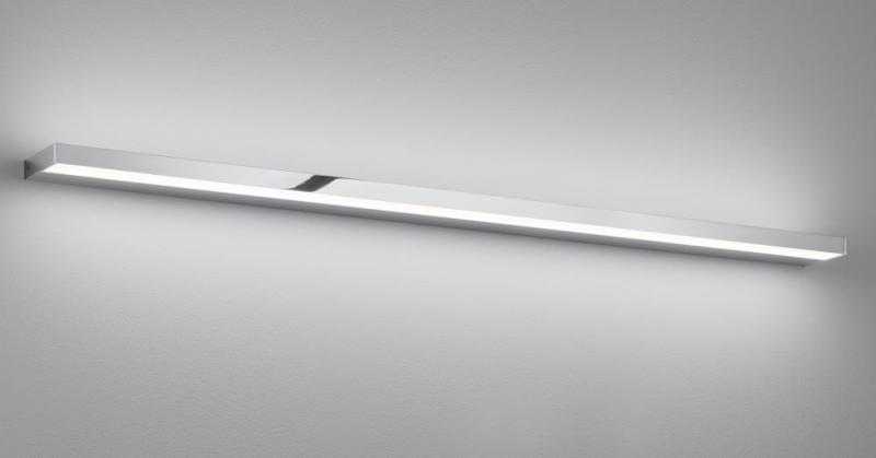 HELESTRA SLATE LED Wandleuchte 29 W 1740 lm 2900 K Warmweiß 1200 mm Chrom IP44